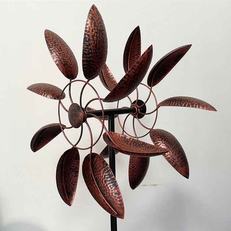 Arlmont & Co. 360 Degrees Metal Swivel Classical Wind Spinner Willow